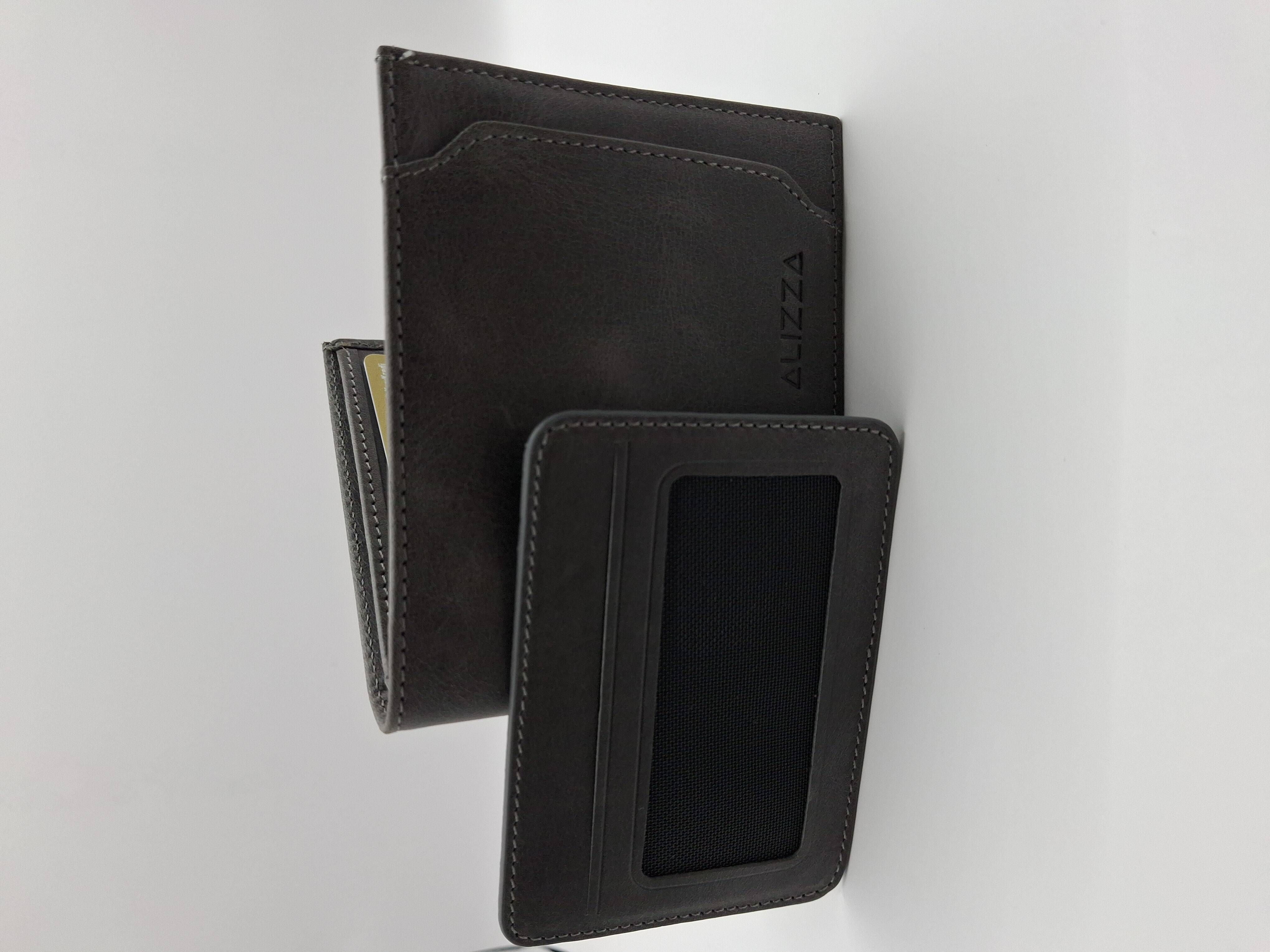 Antrasit Gri Deri Cüzdan