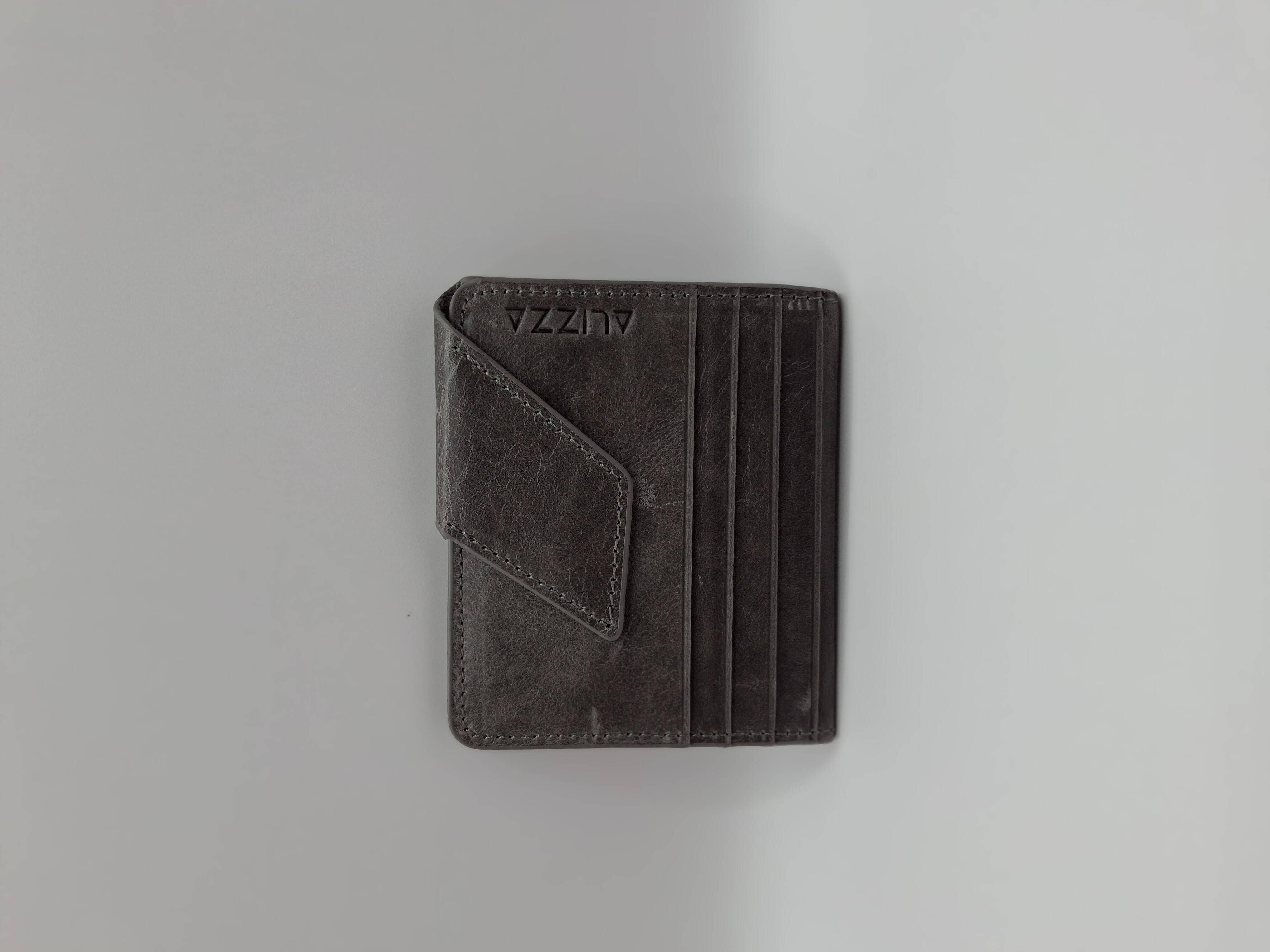 Antrasit Gri Deri Cüzdan