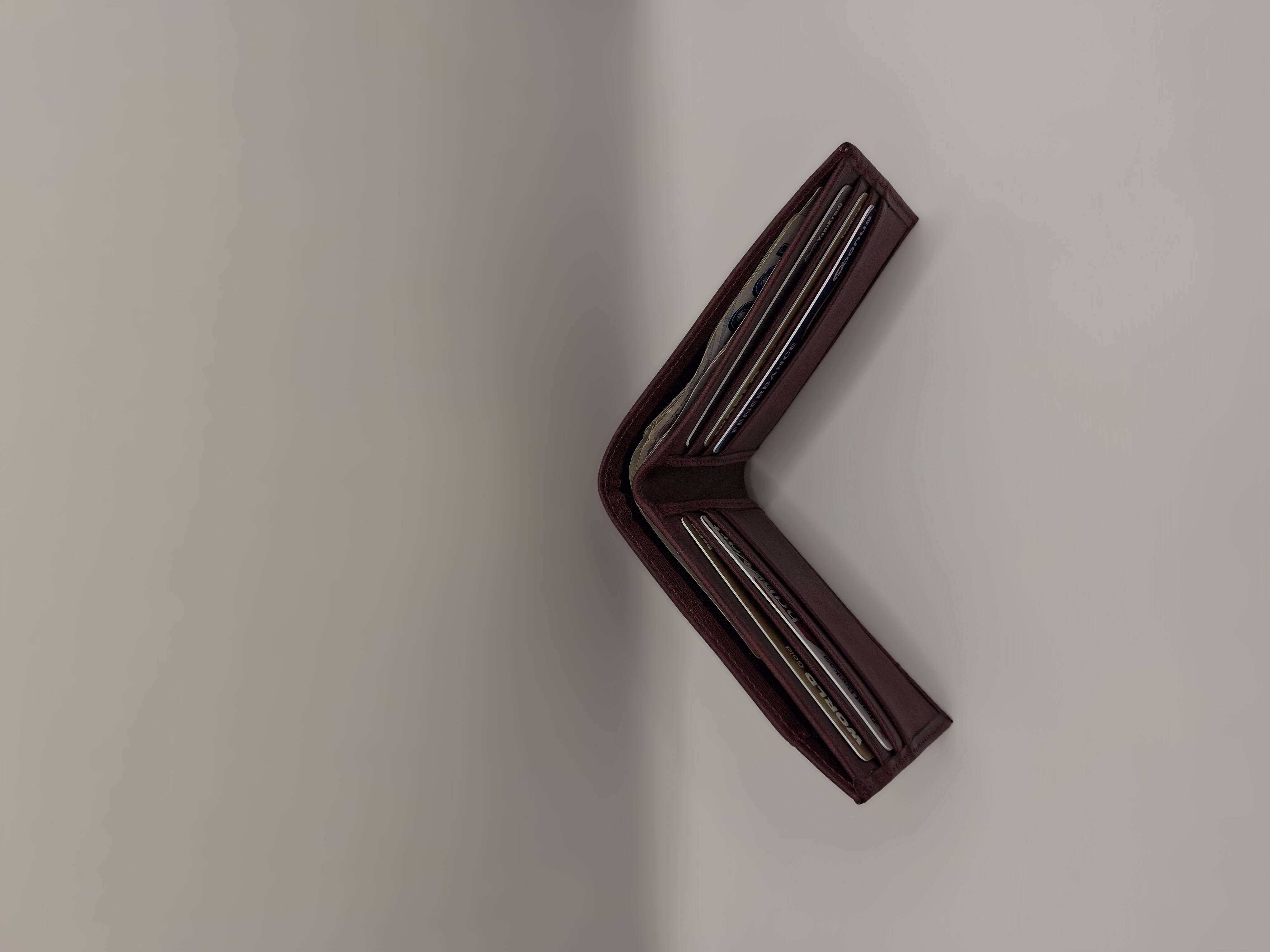 Yağlı Deri Bordo Cüzdan